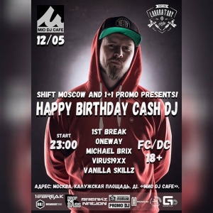 Совсем скоро #Пятница! Отмечаем #HappyBirthday #CashDJ в #Mio #DJCafe! Старт: 23:00. Вход #Free. #DJ: #1st_Break, #Virus19xx, #Michael_Brix #VanillaSkillz, #Burger, #Oneway.